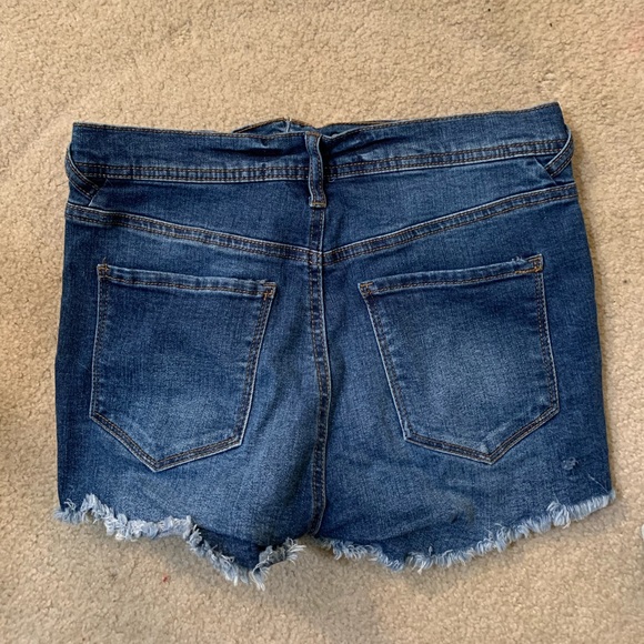 Celebrity Pink Shorts Denim Form Fitting Shorts Poshmark